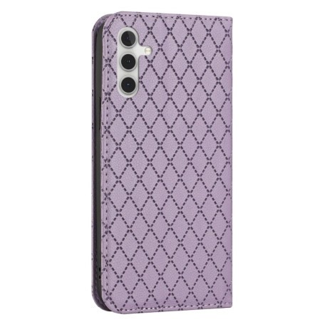Чехол-книжка RFID Diamond Lattice для Samsung Galaxy A04s/A13 5G / M13 / F13 S11  - фиолетовый