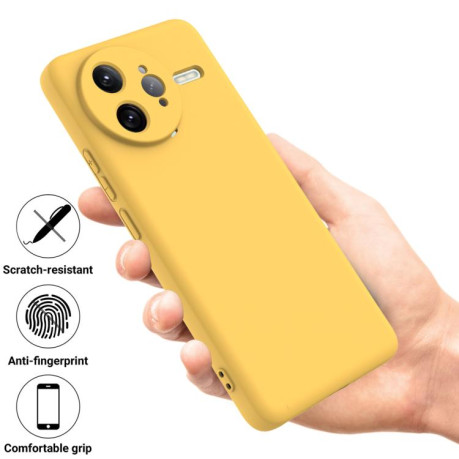 Силіконовий чохол Solid Color Liquid Silicone на Xiaomi Poco F7 Ultra - жовтий
