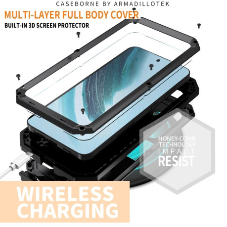 Противоударный чехол R-JUST Sliding для Samsung Galaxy S24+ 5G - черный
