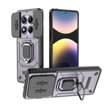 Протиударний чохол Sliding Camshield для Redmi Note 14 Pro 4G Global - фіолетовий