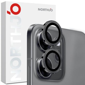 Защитное стекло на камеру NORTHJO Camera Lens Protector CD Metal Ring на OPPO Reno14 F 5G — black