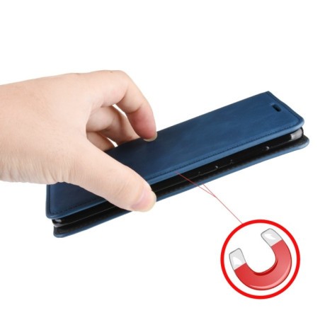 Чехол-книжка Retro-skin Business Magnetic Suction на Samsung Galaxy M21/M30s - красный