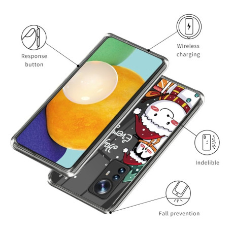 Протиударний чохол Christmas Patterned для Xiaomi 12 Pro - Penguin Yeti