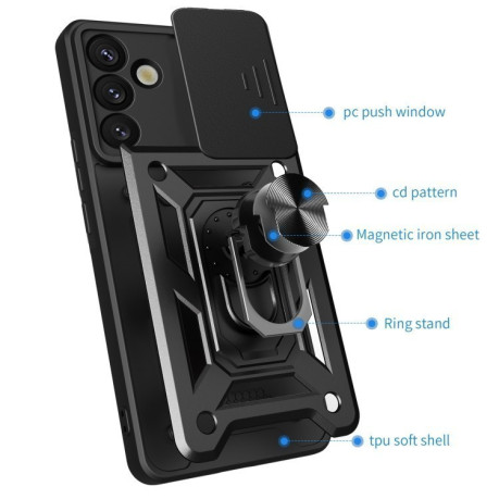 Протиударний чохол Sliding Camshield  для Samsung Galaxy S25+ 5G - синій