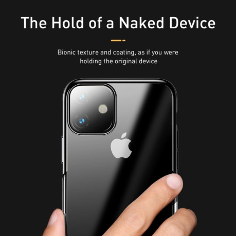 Силиконовый чехол Baseus Shining case на iPhone 11- черный