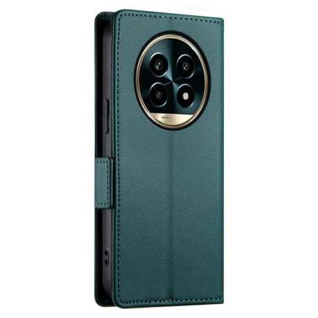 Чехол-книжка Side Buckle Magnetic Frosted Leather для Realme 13 Pro / 13 Pro+ Global - зеленый