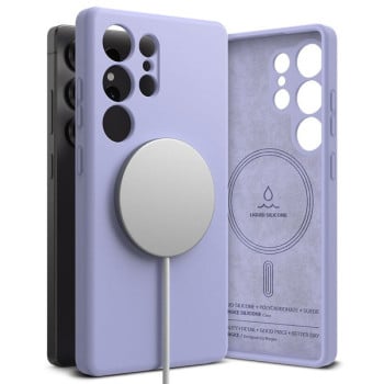 Оригінальний чохол Ringke Silicone MagSafe для Samsung Galaxy S25 Ultra - Purple