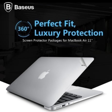 Защитная Пленка 3 в  Baseus 4H Silver для Macbook Air 11