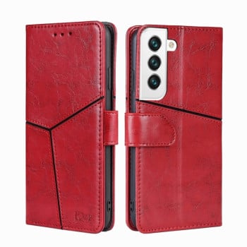 Чохол-книжка Geometric Stitching Samsung Galaxy S22 Plus 5G - червоний