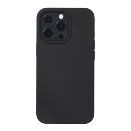 Силіконовий чохол Solid Color Liquid для iPhone 14 - чорний