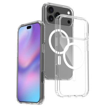 Противоударный чехол Scratchproof PC Hybrid TPU Magsafe на iPhone 18 Pro Max — прозрачный