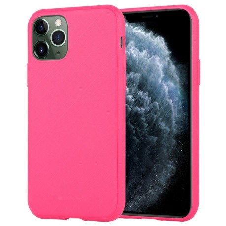Противоударный силиконовый чехол MERCURY GOOSPERY STYLE LUX на iPhone 11 Pro Max- красно-розовый