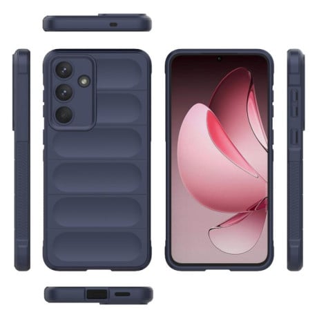 Силіконовий чохол Magic Flannel на Samsung Galaxy S25 FE 5G - синій