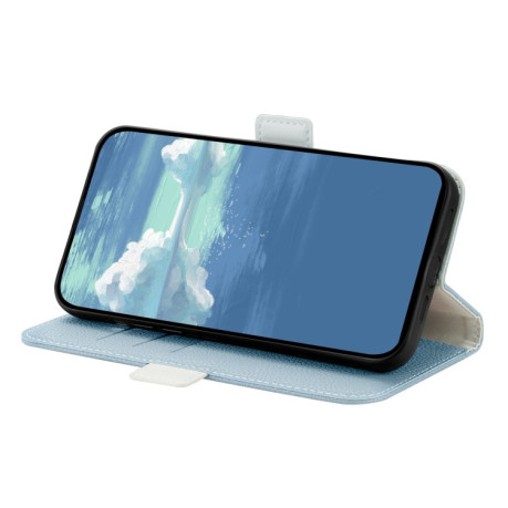 Чохол-книжка Candy Color Litchi для Samsung Galaxy S23 5G - блакитний