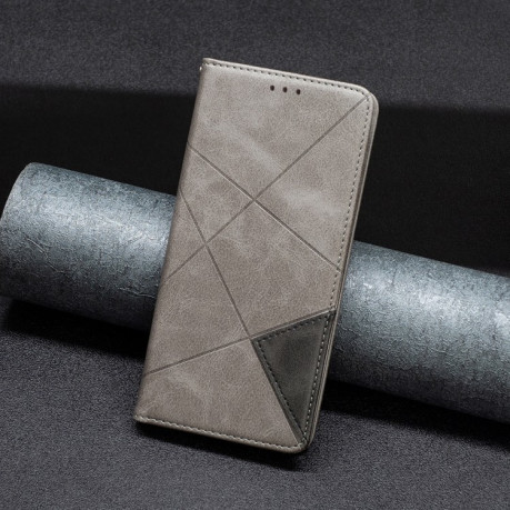Чохол-книжка Rhombus Texture для Samsung Galaxy S25+ 5G - сірий