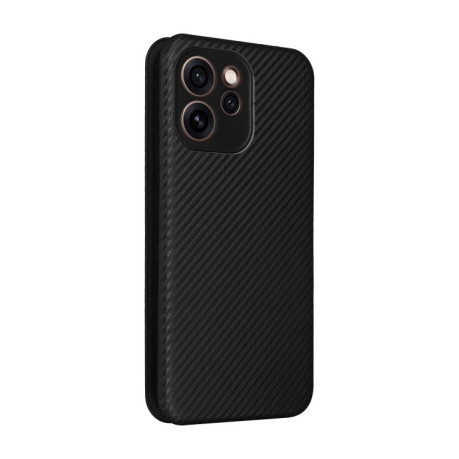 Чохол-книжка Carbon Fiber Texture для OPPO Reno15 F 5G — чорний