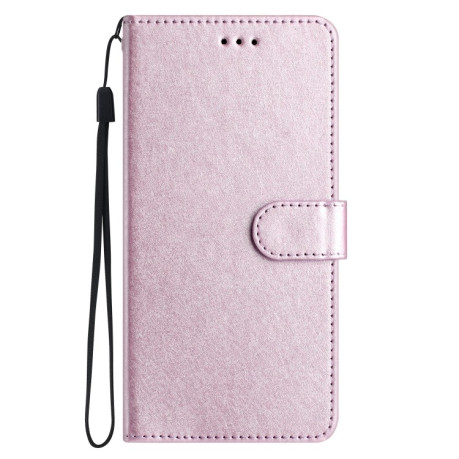 Чехол-книжка Silk Texture Horizontal Flip Leather для OnePlus 13 - розовый