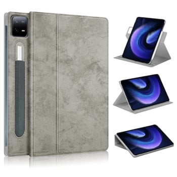 Чехол-книжка 360 Rotation Stand Smart Leather для Xiaomi Pad 6 / 6 Pro - серый