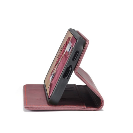 Кожаный чехол CaseMe-013 Multifunctional на Xiaomi Redmi Note 11 Pro 5G (China)/11 Pro+- винно-красный