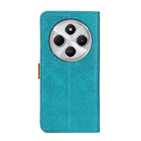 Чохол-книжка European Floral для Xiaomi Redmi 14C 4G/Poco C75/Redmi A4 5G - синій