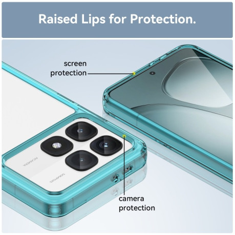Протиударний чохол Colorful Acrylic Series для Xiaomi 14T Pro - синій