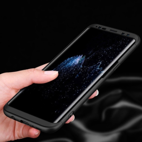 3D чохол GKK Three Stage Splicing Full Coverage Case на Samsung Galaxy S8+/G9550-чорно-червоний