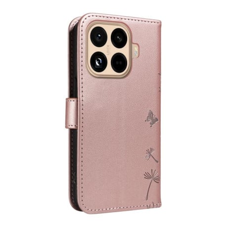 Чехол-книжка Dandelion Embossed Pattern Flip Leather на Xiaomi 15T Pro 5G - золото