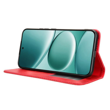 Чехол-книжка Magnetic Buckle Retro для Redmi Note 15 Pro 4G Global 165.8mm — красный