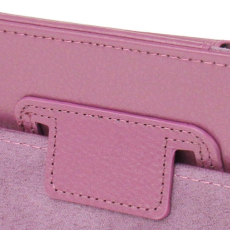 Чохол-книжка Litchi Texture 2-fold на iPad mini 1/2/3 - пурпурний