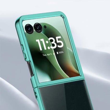 Чехол 6D Electroplating для Motorola Razr 60 Ultra - зелений