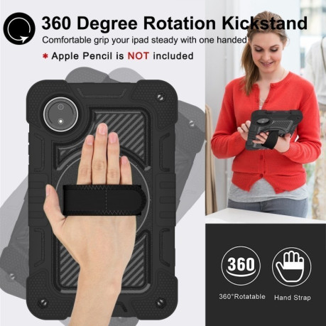 Протиударний чохол Acrylic 360 Degree Rotation Holder Leather для Redmi Pad SE 8.7 2024 - чорний