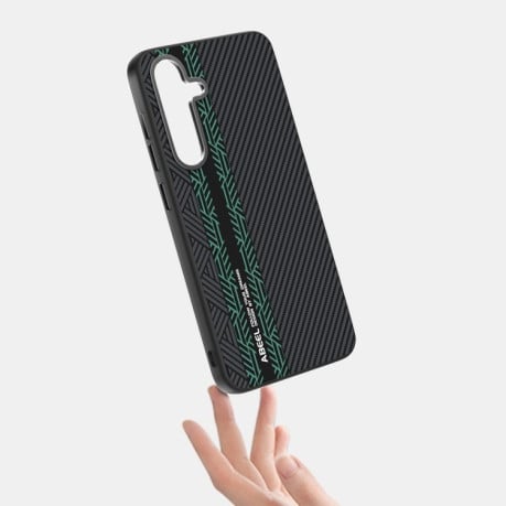 Ультратонкий чохол ABEEL 6D Micro Relief MagSafe Magnetic на Samsung Galaxy S25+ 5G - зелений