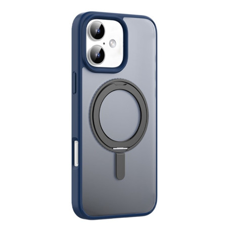 Протиударний чохол Mutural Armor Series MagSafe Magnetic Holder для iPhone 16 - синій