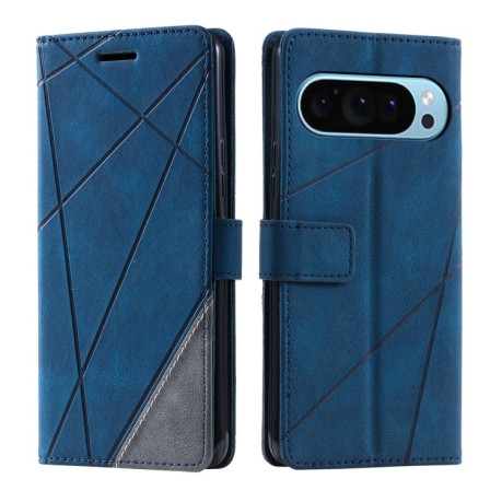 Чохол-книжка Skin Feel Splicing для Google Pixel 9 Pro - синій