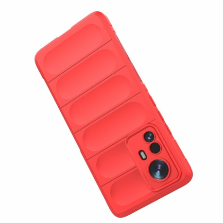 Силиконовый чехол Magic Flannel для Xiaomi 12 Pro - красный