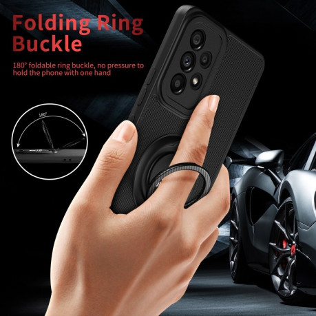 Противоударный чехол Eagle Eye Ring Holder для Samsung Galaxy A23 4G - черный