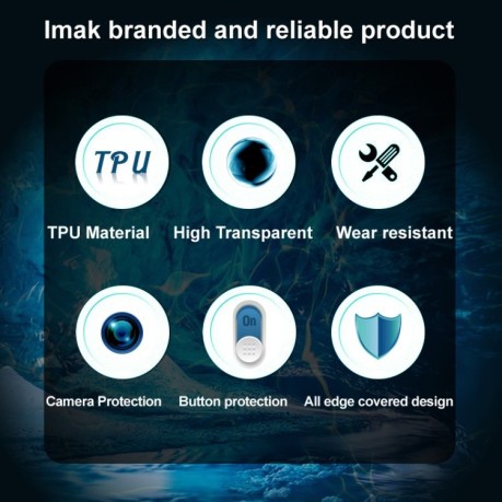 Протиударний чохол IMAK UX-5 Series на OnePlus Nord 2T 5G - прозорий