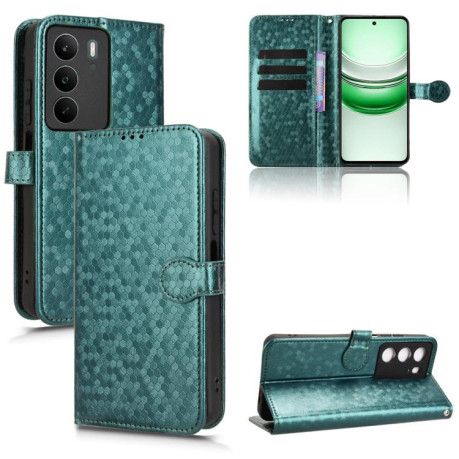 Чохол-книжка Honeycomb Dot для Realme C71 4G - зелений