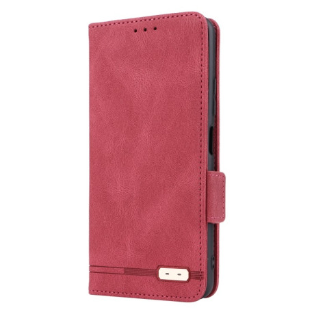 Чехол-книжка Magnetic Clasp Flip для Xiaomi Redmi Note 12 5G Global/Note 12 China/Poco X5 5G - красный