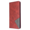 Чехол-книжка Rhombus Texture на Samsung Galaxy S20 Ultra-красный