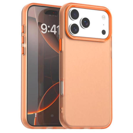 Противоударный чехол Candy Series для iPhone 17 Pro Max - оранжевый