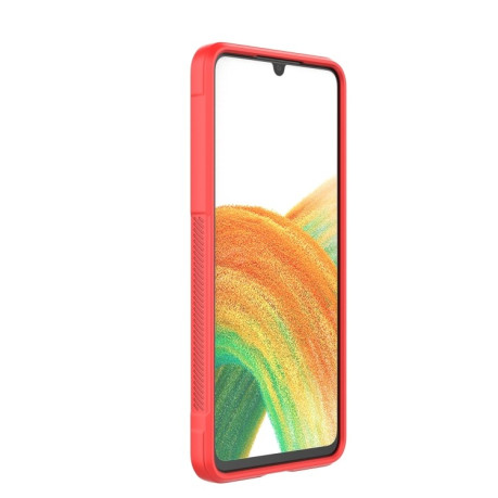 Силиконовый чехол Magic Flannel для Samsung Galaxy A33 5G  - красный