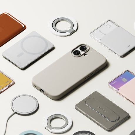 Оригінальний силіконовий чохол Ringke Silicone Magnetic з MagSafe на iPhone 17 - Beige