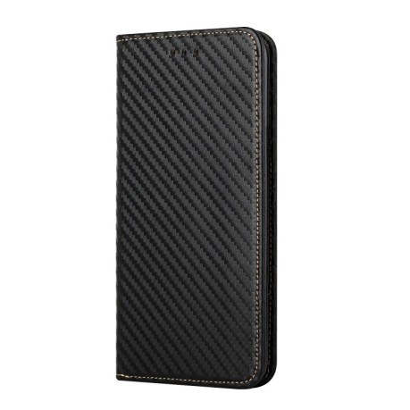 Чехол-книжки Carbon Fiber для Samsung Galaxy A34 - черный