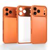 Полупрозрачный матовый противоударный чехол Sulada на iPhone 18 Pro — оранжевый