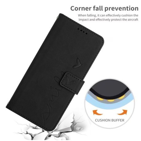 Чехол-книжка Skin Feel Heart Amile для Realme 11 Pro 5G - черный