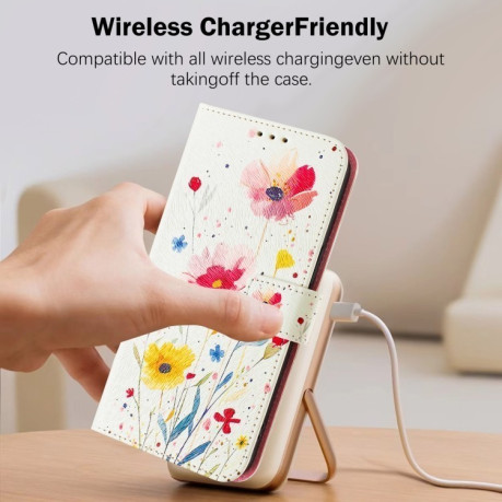 Чохол-книжка Colored Drawing Pattern для iPhone 16e - кольоровий