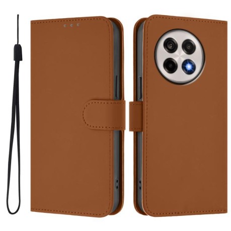 Чохол-книжка Skin Feel S-type для OnePlus 13R/Ace 5/Ace 5 Pro - коричневий