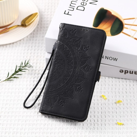 Чохол-книжка Totem Embossed Magnetic Leather для Samsung Galaxy S24 FE 5G - чорний