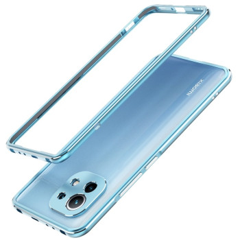 Металлический бампер Aurora Series для Xiaomi Mi 11 - синий